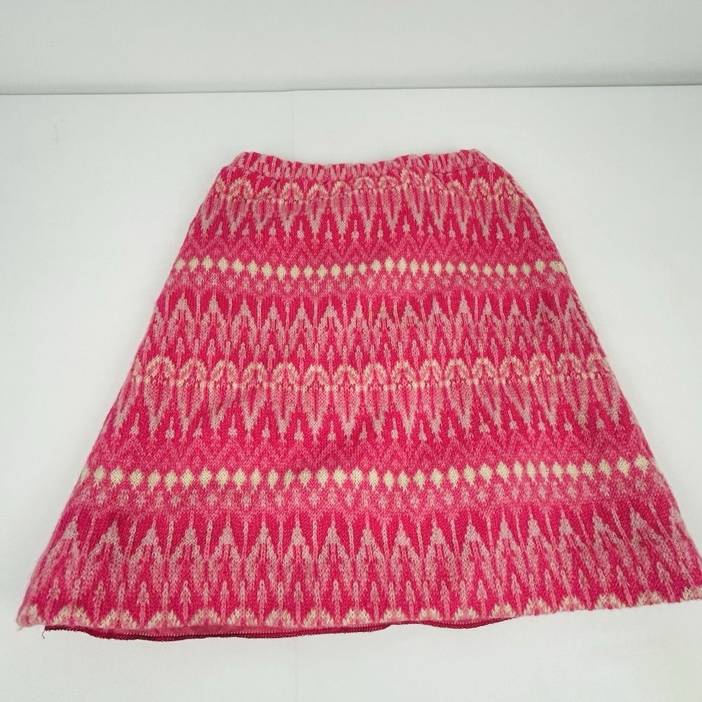Iceland Lambswool Skirt Size 8-10 Hans Heitsch Pink Made by Jersey Modeller
